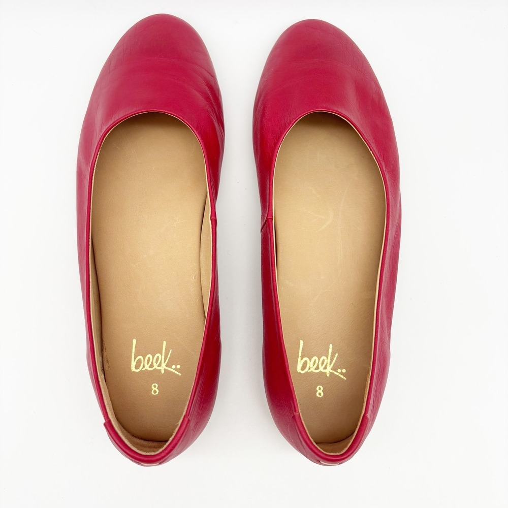 NWB Beek Swiftlet Ballet Slipper in Lipstick Size 8 - Picture 5 of 14